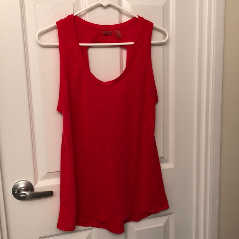 Zella open back tank size M